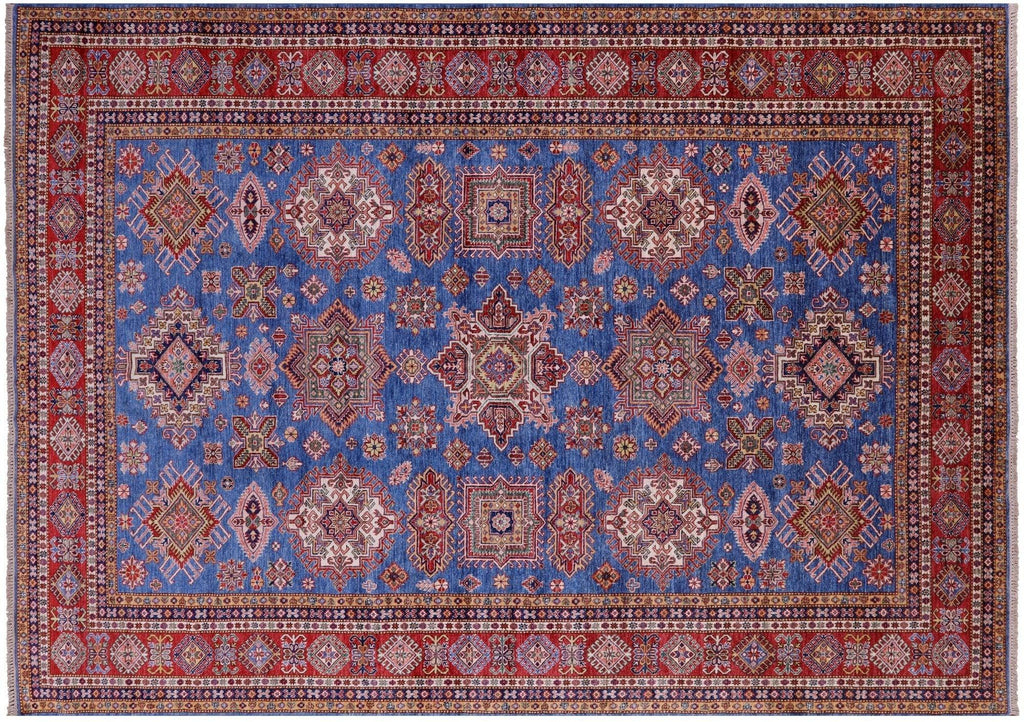 Geometric Super Kazak Handmade Wool Rug - Manhattan Rugs