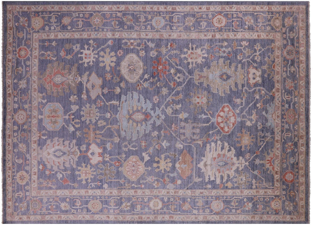 Turkish Oushak Hand-Knotted Wool Rug - Manhattan Rugs