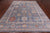 Grey 9' 0" X 11' 8" Handmade Turkish Oushak Wool Rug - Q9567