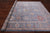 Grey 9' 0" X 11' 8" Handmade Turkish Oushak Wool Rug - Q9567
