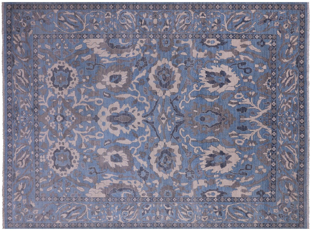 Hand Knotted Turkish Oushak Wool Rug - Manhattan Rugs