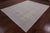 Ivory 7' 11" X 9' 11" Turkish Oushak Washed Out Hand-Knotted Wool Rug - Q9601