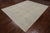 Ivory 7' 11" X 9' 11" Turkish Oushak Washed Out Hand-Knotted Wool Rug - Q9601
