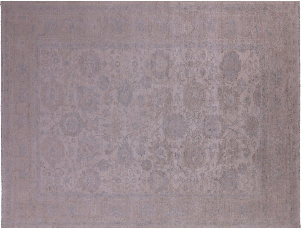 Washed Out Turkish Oushak Hand Knotted Wool Rug - Manhattan Rugs