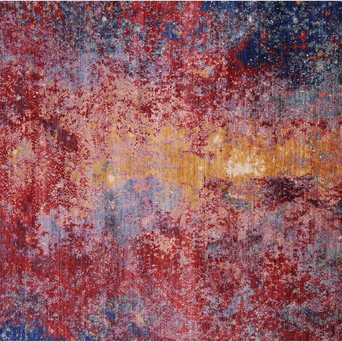 Modern Abstract Handmade Wool Rug 9' 8