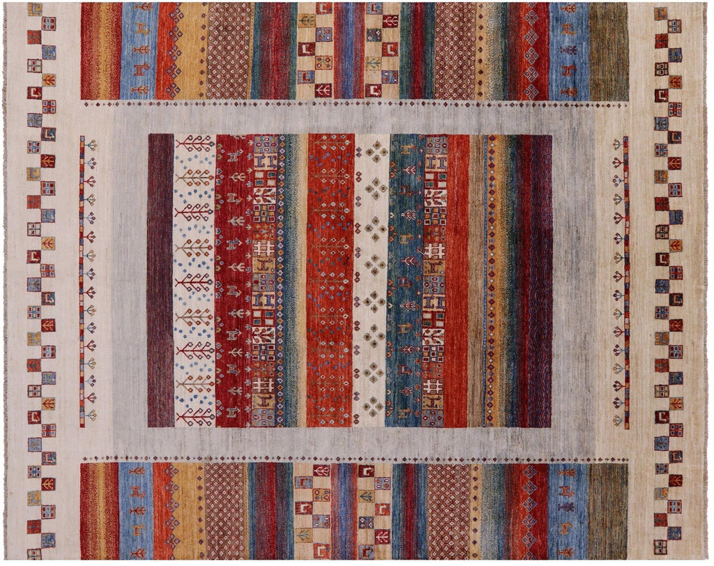 Tribal Persian Gabbeh Hand-Knotted Rug - Manhattan Rugs