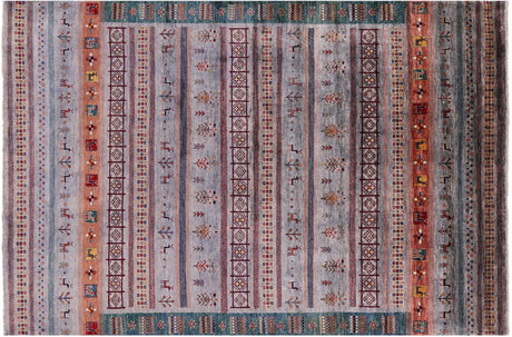 Persian Gabbeh Tribal Handmade Wool Rug - Manhattan Rugs