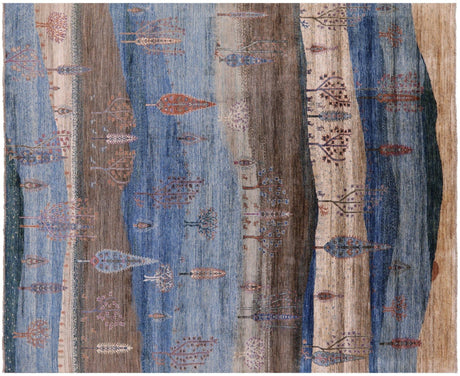 Tribal Persian Gabbeh Hand Knotted Wool Rug - Manhattan Rugs