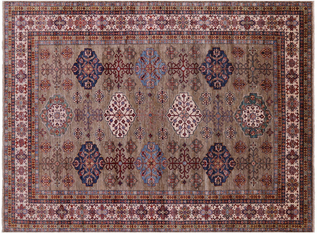 Geometric Super Kazak Handmade Wool Rug - Manhattan Rugs