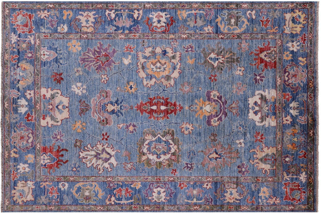 Hand-Knotted Turkish Oushak Wool Rug - Manhattan Rugs