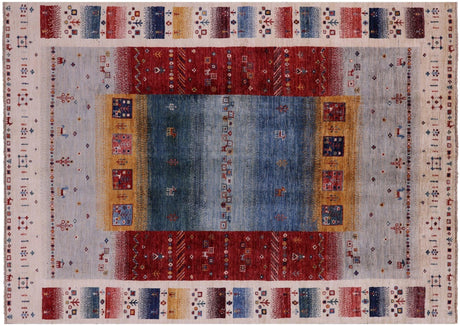Tribal Persian Gabbeh Handmade Wool Rug - Manhattan Rugs
