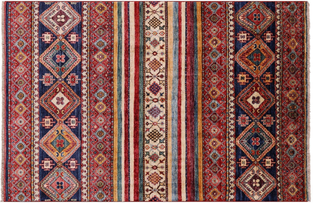 Khorjin Super Kazak Handmade Wool Rug - Manhattan Rugs