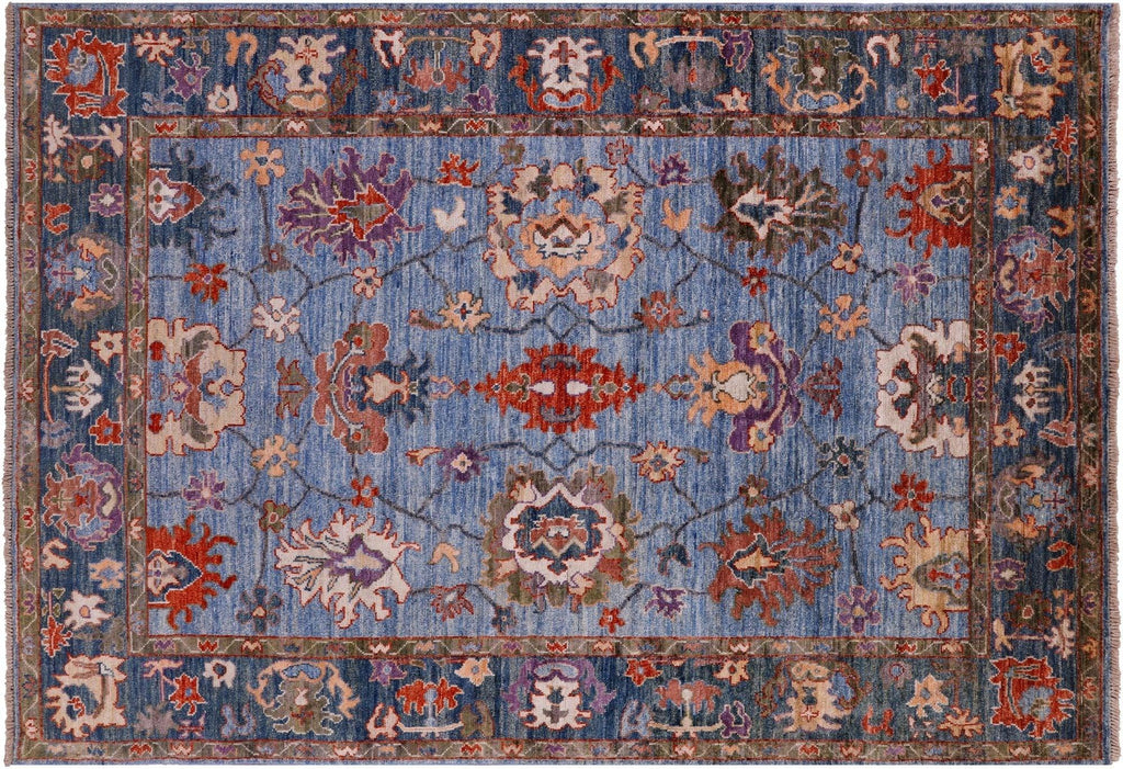 Turkish Oushak Handmade Wool Rug - Manhattan Rugs