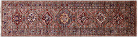 Runner Super Kazak Hand-Knotted Wool Rug - Manhattan Rugs