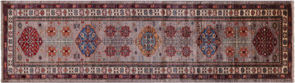 Runner Super Kazak Hand-Knotted Wool Rug - Manhattan Rugs