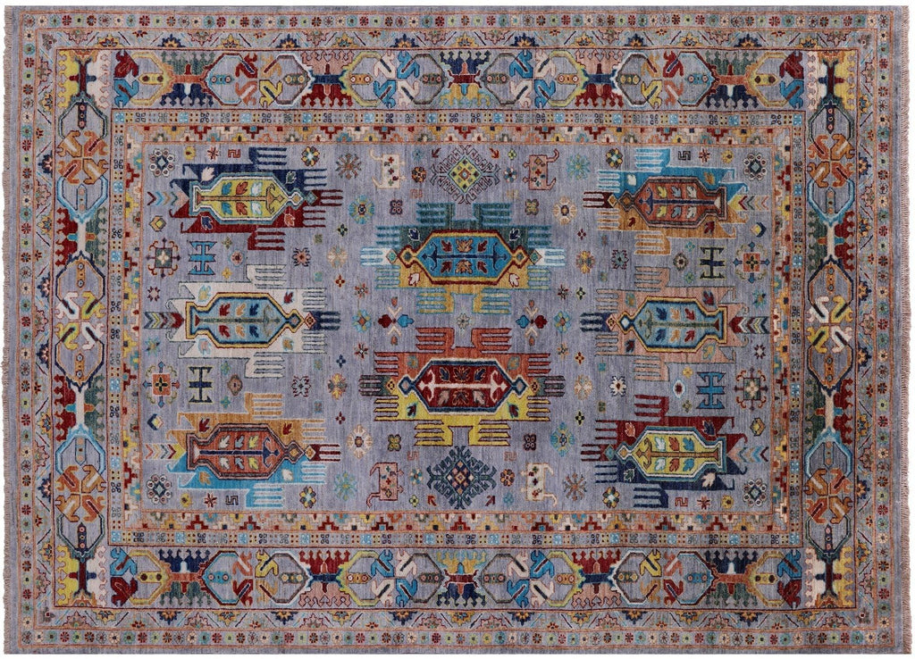 Hand-Knotted Fine Turkmen Ersari Wool Rug - Manhattan Rugs