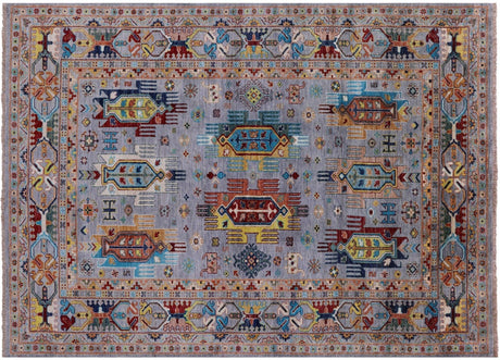 Hand-Knotted Fine Turkmen Ersari Wool Rug - Manhattan Rugs