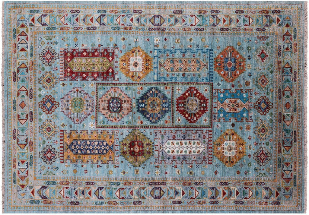 Hand Knotted Fine Turkmen Ersari Wool Rug - Manhattan Rugs