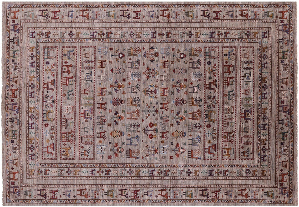 Hand Knotted Tribal Persian Gabbeh Wool Rug - Manhattan Rugs