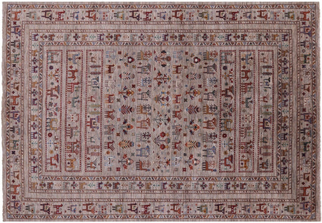 Hand Knotted Tribal Persian Gabbeh Wool Rug - Manhattan Rugs