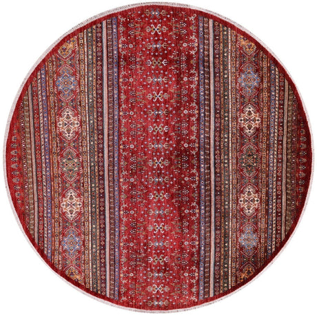 Round Khorjin Super Kazak Handmade Rug - Manhattan Rugs