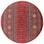 Round Super Kazak Khorjin Hand Knotted Wool Rug - Manhattan Rugs