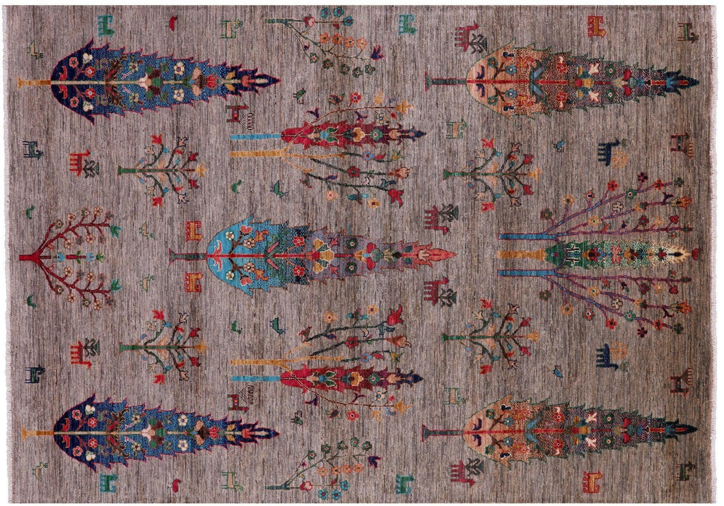 Tribal Persian Gabbeh Hand Knotted Wool Rug - Manhattan Rugs