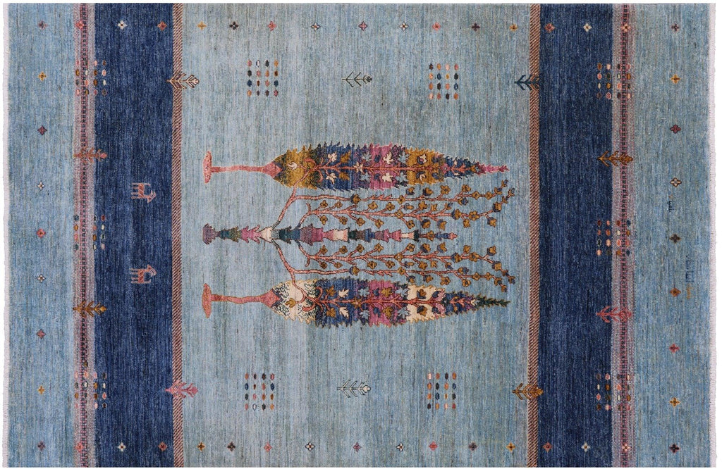 Persian Gabbeh Tribal Hand-Knotted Wool Rug - Manhattan Rugs
