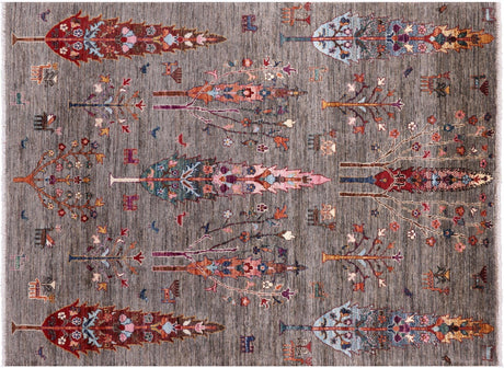 Hand-Knotted Tribal Persian Gabbeh Wool Rug - Manhattan Rugs