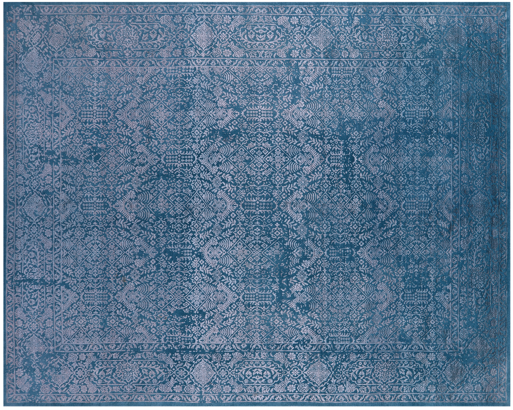 Pile Overdyed Hand-Knotted Wool & Silk Rug - Manhattan Rugs