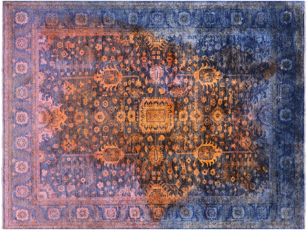 Full Pile Overdyed Serapi Hand-Knotted Wool Rug - Manhattan Rugs