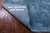 Blue Full Pile Overdyed Hand-Knotted Wool & Silk Rug - Manhattan Rugs
