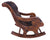 Hair-On Cowhide Wooden Rocking Chair - RC101-FC
