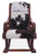 Hair-On Cowhide Wooden Handcrafted Rocking Chair - RC105-FC