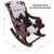 Hair-On Cowhide Wooden Handcrafted Rocking Chair - RC105-FC