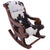 Hair-On Cowhide Wooden Handcrafted Rocking Chair - RC105-FC