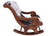 Hair-On Cowhide Wooden Handcrafted Rocking Chair - RC105-FC