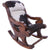 Hair-On Cowhide Wooden Handcrafted Rocking Chair - RC117-FC