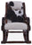 Hair-On Cowhide Wooden Handcrafted Rocking Chair - RC118-FC
