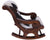 Hair-On Cowhide Wooden Handcrafted Rocking Chair - RC118-FC