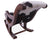 Hair-On Cowhide Wooden Handcrafted Rocking Chair - RC118-FC