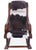 Hair-On Cowhide Wooden Handcrafted Rocking Chair - RC123-FC