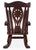 Wooden Rocking Chair Handcarved Back Sunflower Removable Hair-On Cowhide Pillow - RC131-CP