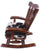 Wooden Rocking Chair Handcarved Back Sunflower Removable Hair-On Cowhide Pillow - RC134-CP