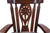 Wooden Rocking Chair Handcarved Back Sunflower Removable Hair-On Cowhide Pillow - RC135-CP