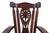 Wooden Rocking Chair Handcarved Back Sunflower Removable Hair-On Cowhide Pillow - RC136-CP