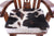 Wooden Rocking Chair Handcarved Back Sunflower Removable Hair-On Cowhide Pillow - RC139-CP