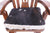 Wooden Rocking Chair Handcarved Back Sunflower Removable Hair-On Cowhide Pillow - RC143-CP
