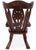 Wooden Rocking Chair Handcarved Back Sunflower Removable Hair-On Cowhide Pillow - RC145-CP