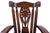 Wooden Rocking Chair Handcarved Back Sunflower Removable Hair-On Cowhide Pillow - RC147-CP